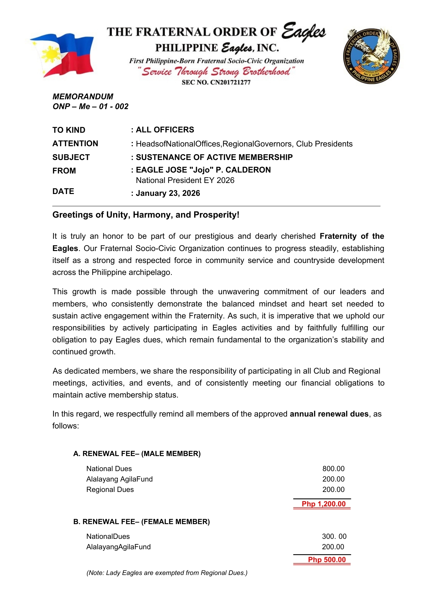 𝗠𝗘𝗠𝗢𝗥𝗔𝗡𝗗𝗨𝗠 𝗡𝗢. 2