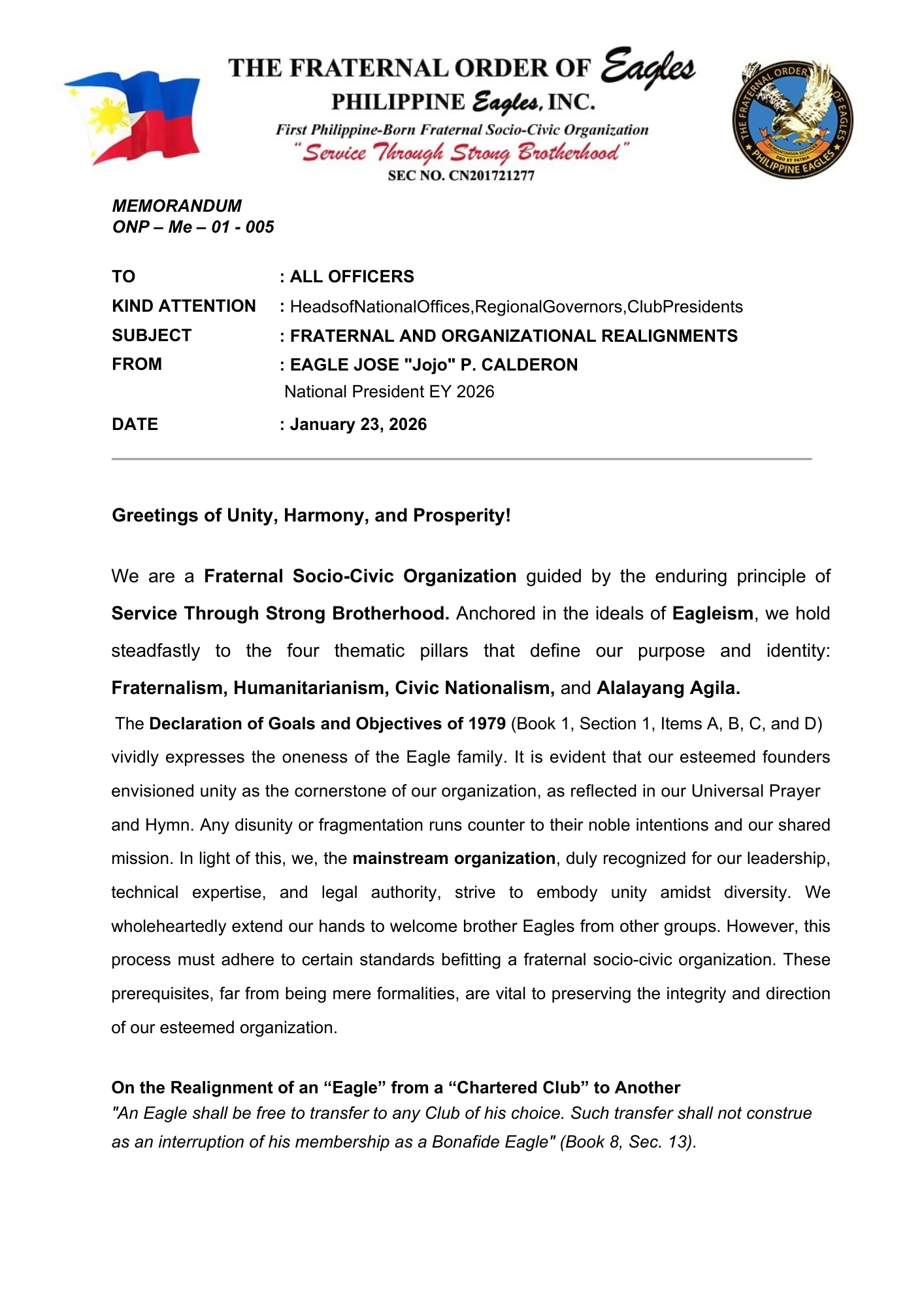 𝗠𝗘𝗠𝗢𝗥𝗔𝗡𝗗𝗨𝗠 𝗡𝗢. 5